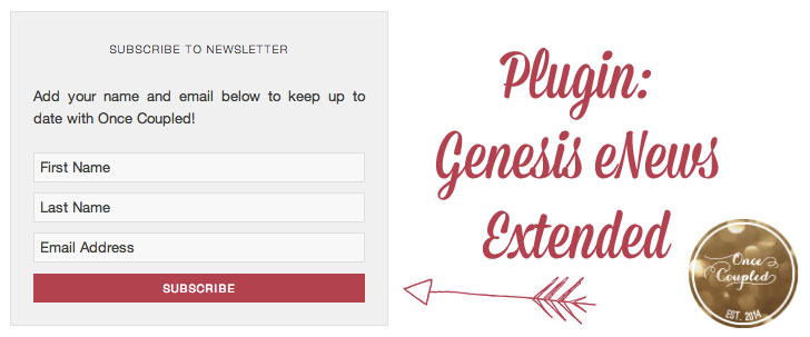 Plugin: Genesis eNews Extended