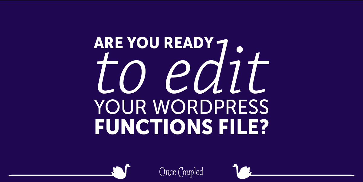 Are You Ready to Edit Your WordPress Functions File?