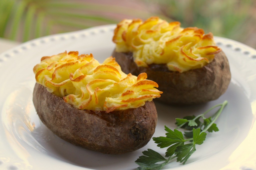 Individual Shepherd's Pies in Baked Potatoes from Christina's Cucina