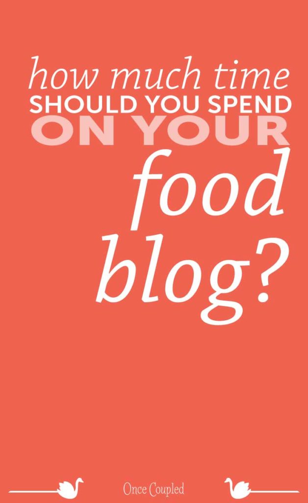 How much time should you spend on each food blog post? Once Coupled