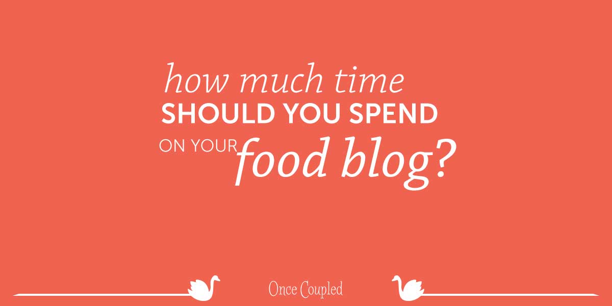 How much time should you spend on each food blog post?
